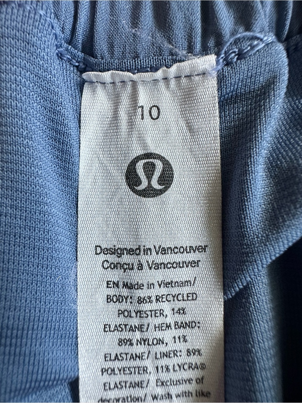 Lululemon Hotty Hot Athletic Running Light Blue Shorts - Picture 11 of 12